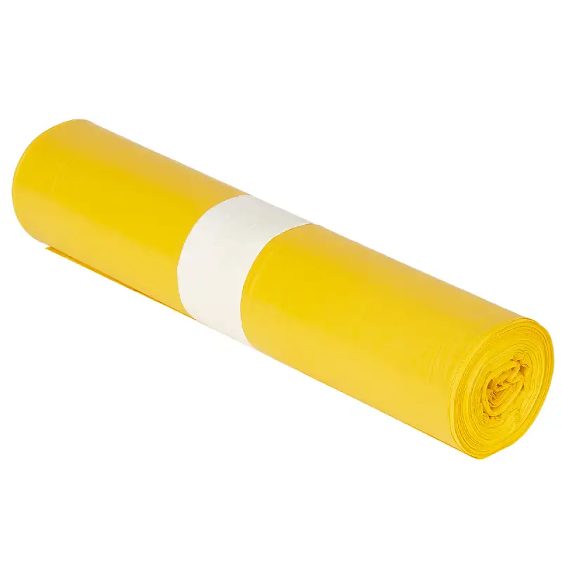 Produktbild 1: LDPE-Müllsäcke 120 L, 700 x 1100 mm, gelb - Typ 80