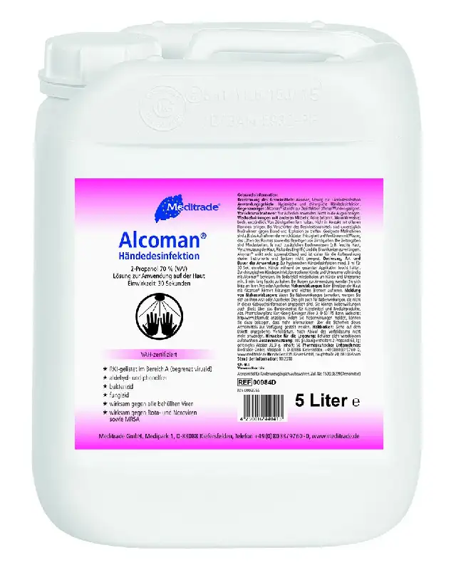 Produktbild 1: Meditrade Alcoman Handdesinfektion 5 Liter