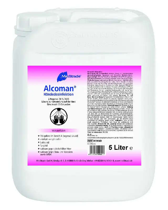 Meditrade Alcoman Handdesinfektion 5 Liter