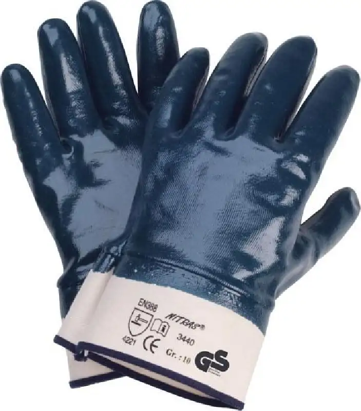 Produktbild 1: Handschuh Nitras blau voll beschichtet Gr. 10