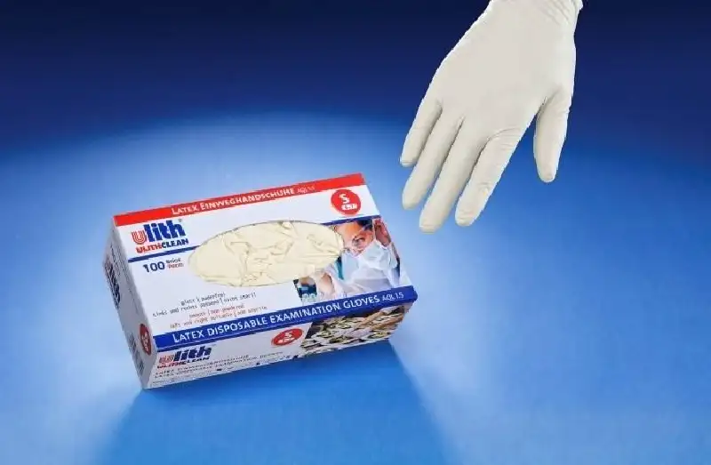Produktbild 1: Latex Handschuhe - gepudert - M