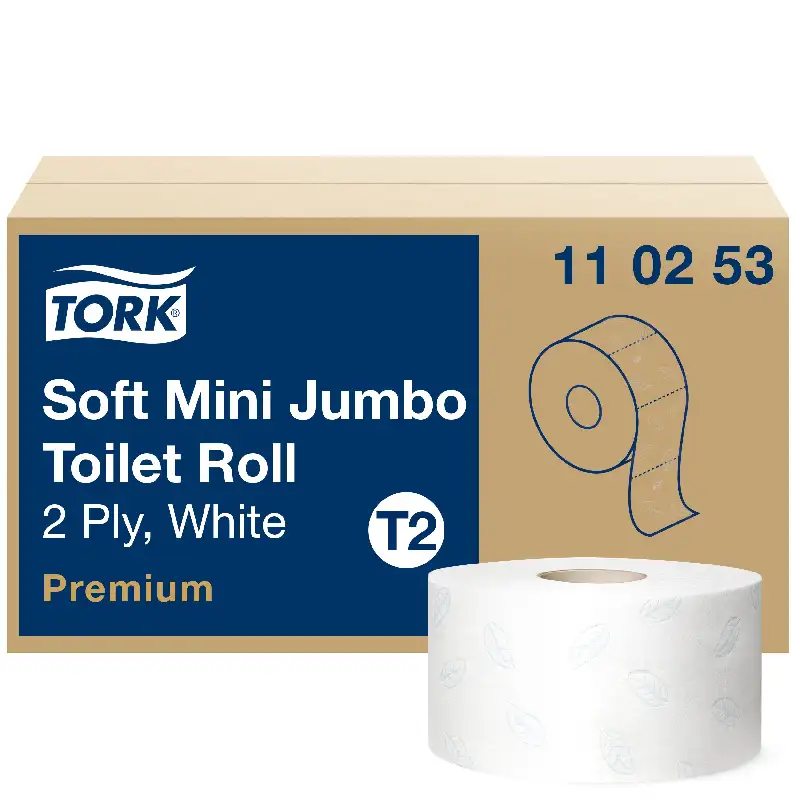 Produktbild 1: Mini Jumbo Toilettenpapier zweilagig weiß