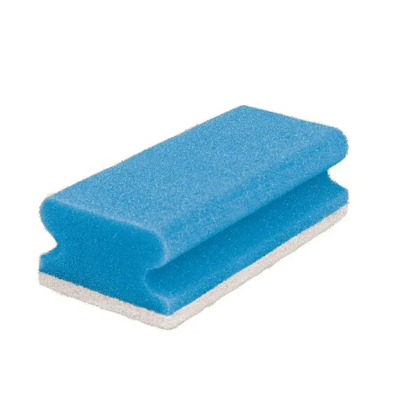 Produktbild 1: Putzschwamm kratzfrei 15 x 7 x 4,5 cm - blau-weiß