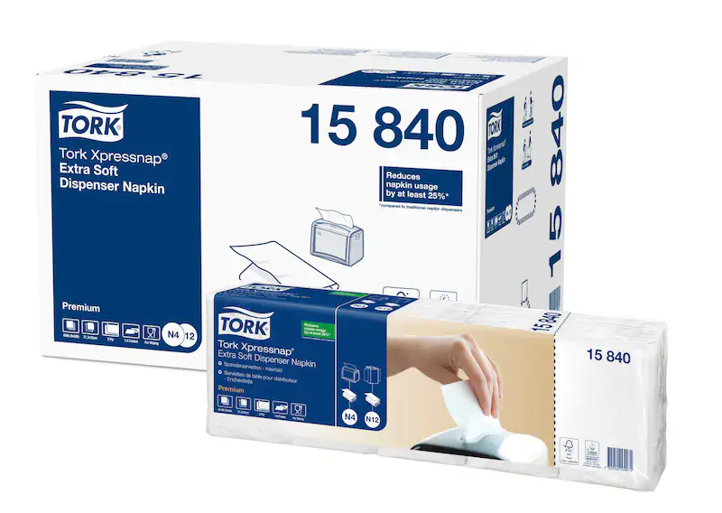 Produktbild 1: TORK Xpressnap Extra Soft Spenderserviette, 2-lagig, weiß