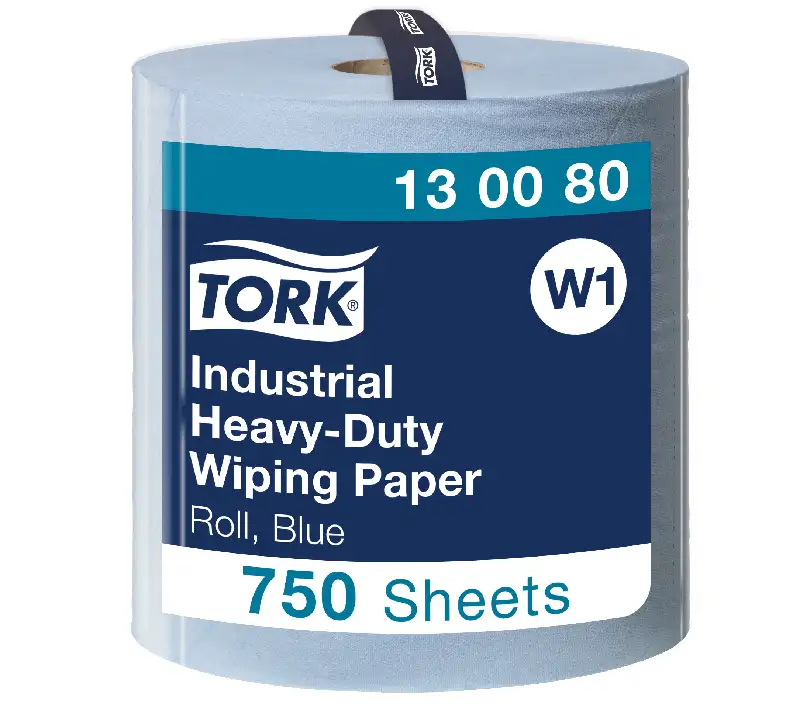 Produktbild 1: TORK Extra Starke Industrie-Papierwischtücher blau