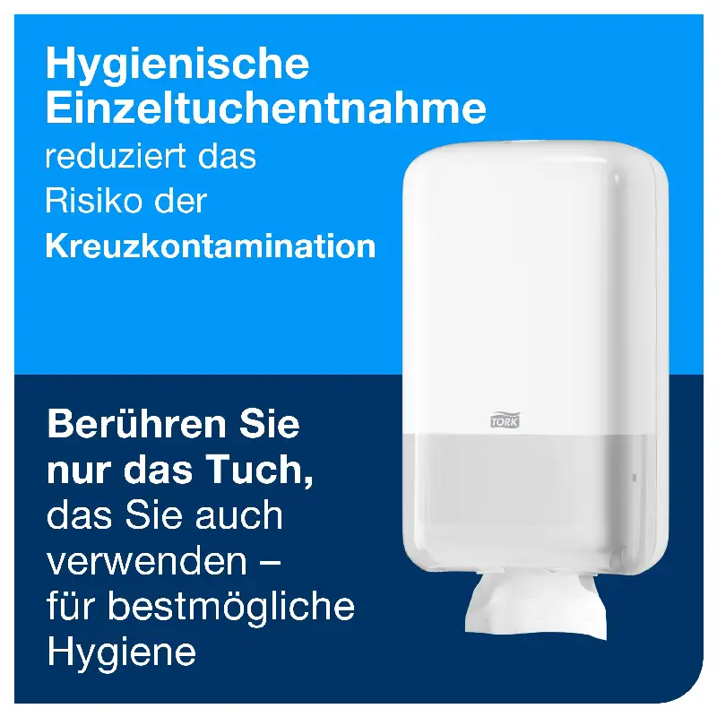 Produktbild 2: TORK Einzelblatt Toilettenpapierspender weiss T3