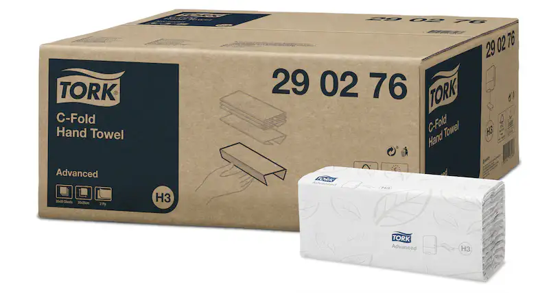 Produktbild 1: TORK Lagenfalz - Handtuch, weiß, 20 x 80 Tücher